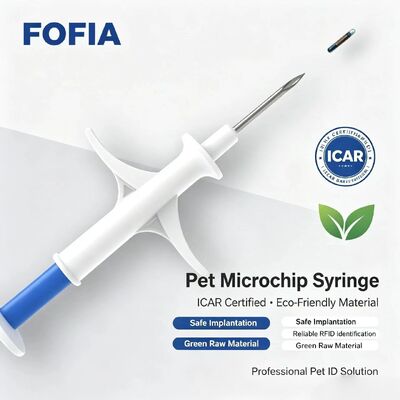 FOFIA ZS007 RFID 134.2kHz Microchip Ζώου FDX/EM4305 Chip IP67 Αδιάβροχο Πλαστική Συσκευασία Έγχυσης Ζώων Συντροφιάς Νέο 1.5