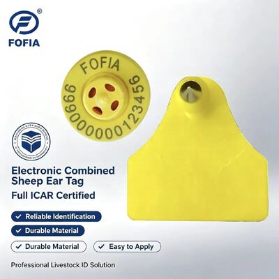 Fofia Full ICAR συνδυασμός πρόβατο κατσίκα ηλεκτρονική παρακολούθηση αυτιά σήμανση νέα υψηλής ποιότητας RFID TPU πλαστικό λέιζερ κωδικοποίηση 3 έτη