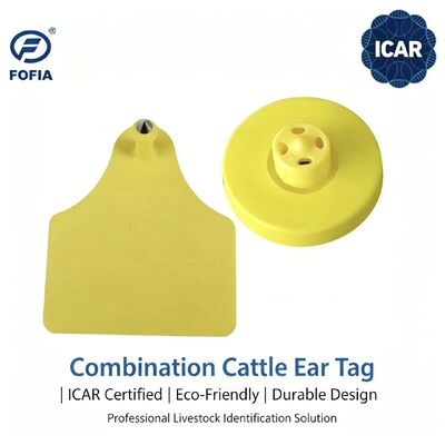 Νέο FOFIA Προσαρμόσιμες TPU RFID κενές καρτέλες αυτιών ζώων για χρήση στη φάρμα πρόβατα κατσίκες βοοειδή χοίροι κουνέλι