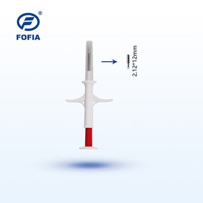 Fofia RFID Ενέσιμο Microchip Ζώου 134.2 kHz ISO 11784 11785 Αδιάβροχο 2.12 X 12 mm Αναγνώριση Κατοικίδιου