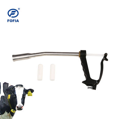 FOFIA ET912 Animal Identification Eartag Cattle RFID ISO11784/5 FDX-B/HDX 134.2kHz Waterproof Bioceramic QR Code Silicone