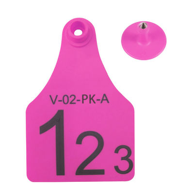 Εικονική ετικέτα RFID Μίνι / Μέσα / Μεγάλο Μέγεθος Η καλύτερη επιλογή για τη διαχείριση ζώων Υποστήριξη εκτύπωσης λέιζερ 134.2 Khz Κίτρινο