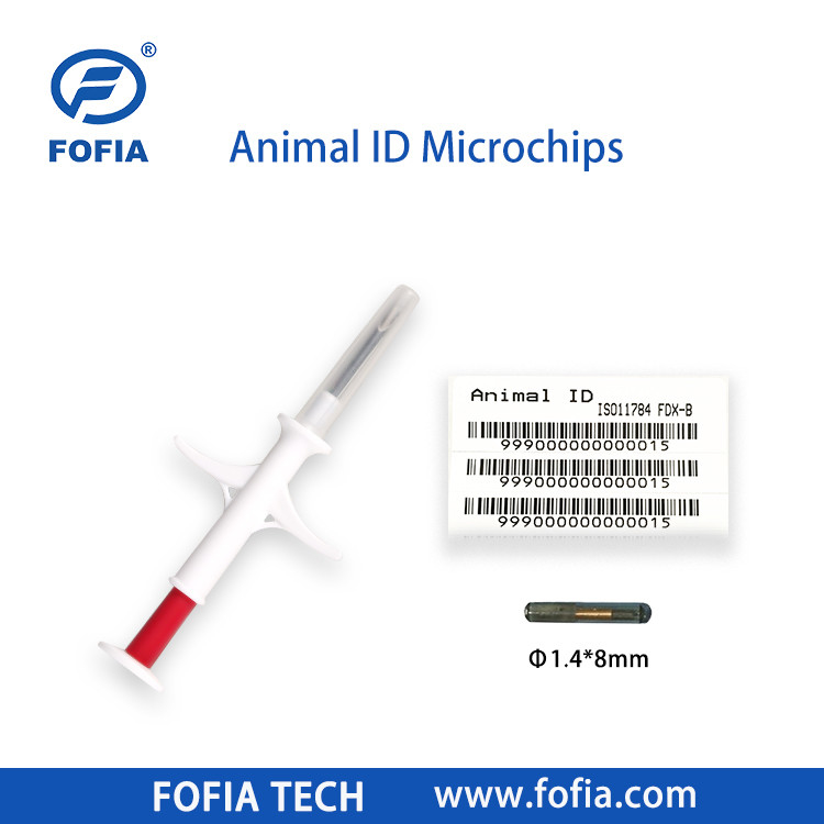20 Χρόνια Απόδοση Rfid Ζώα Chip Pet Id Ενέσιμα μικροτσίπ για ζώα με σύριγγα