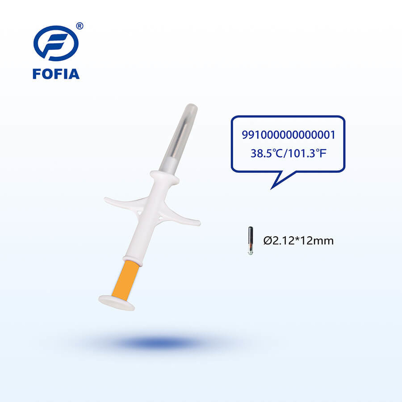 RFID Τσιπ Θερμοκρασίας για Ζώα ISO11784/85 Πιστοποιημένη ετικέτα σύριγγας