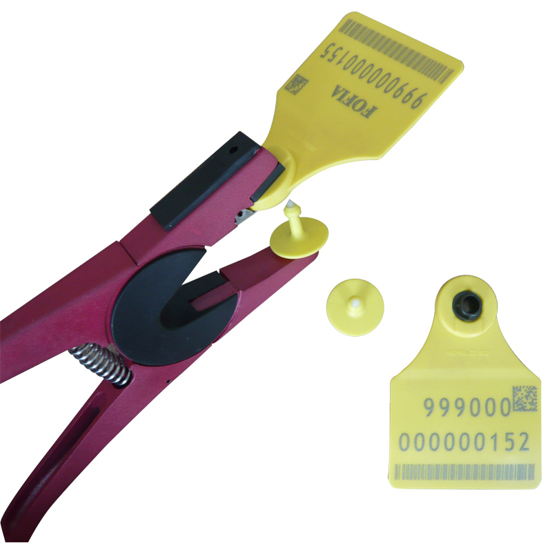 Lightweight 0.5 kg ET915 Compatible Ear Tag Applicator with 15 Digit Encoding for Livestock