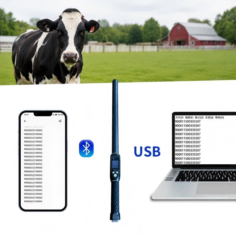 PT290 LF RFID stick Reader∙ 134.2KHz Bluetooth Handheld Scanner με πρωτόκολλο ISO11784/5 FDX-B και HDX USB Bluetooth Interface