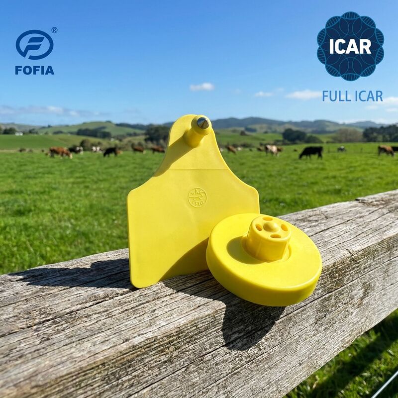 Πλήρης πιστοποίηση ICAR 134,2 KHz RFID Ηλεκτρονική Ετικέτα αυτιού για Αναγνώριση προβάτων χοιρινού κατσίκας
