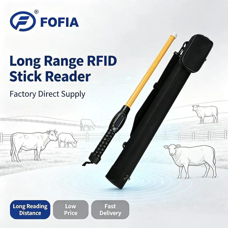 FOFIA PT280 134,2 kHz RFID Reader PVC NLIS Australia Εγκεκριμένο από ICAR Cattle ID 7000 Αποθήκευση εγγραφών 10-20 cm Απόσταση ανάγνωσης ISO