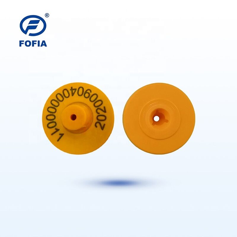 Ετικέτες αυτιών UHF RFID για κτηνοτροφία Ανθεκτικές πλαστικές ετικέτες αναγνωριστικού σήματος με μικροτσίπ για βοοειδή πρόβατα γουρούνια ζώα