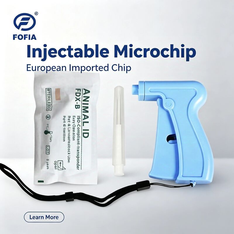 Φωφία Ζεστή πώληση RFID ξεχωριστό και επαναχρησιμοποιήσιμο134.2kHz Animal ID Microchip ZS005 Αδιάβροχο Χρήση κατοικίδιων ζώων Ενέσιμη 1.5 χρόνια εγγύηση