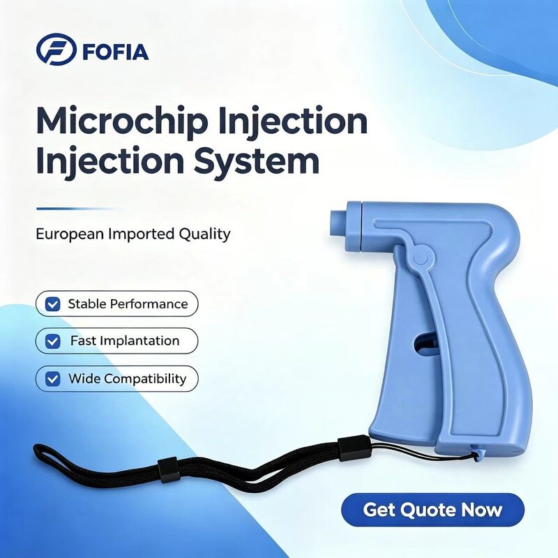 Πιστοποιημένο από το ICAR Fofia 2026 Νέο Hot Selling RFID 134.2kHz Σκύλος Ζώο Ταυτότητα Microchip Διαχωριστός Τύπος Πλαστικό ZS008 Αδιάβροχο για Κατοικίδιο