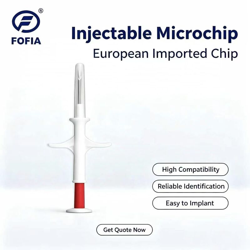 Πιστοποιημένο από την ICAR FOFIA RFID 134.2kHz Ζωοτροφικό μικροτσίπ FDX/EM4305 Τσίπ IP67 Αδιάβροχο για ζωοτροφικά πλαστικά
