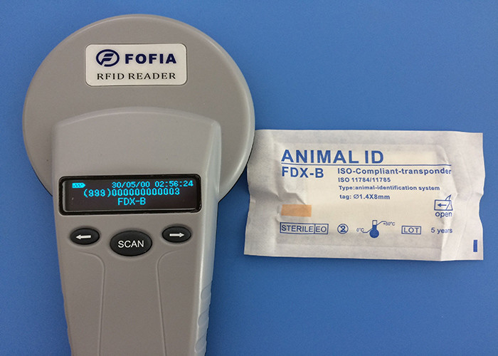 μικροτσίπ αναμεταδοτών 1.4*8mm ISO, φορητό τσιπ ταυτότητας της Pet για το σκυλί/τη γάτα