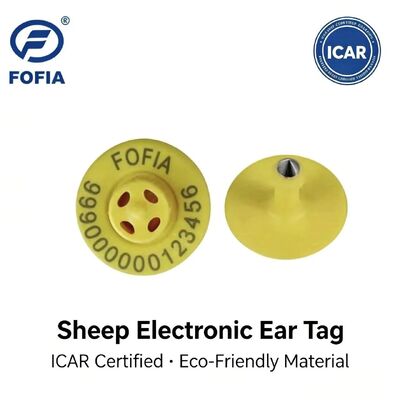 Υψηλής ποιότητας νέες OEM ET957 134.2kHz TPU Chip Ζωικές Ηλεκτρονικές Ετικέτες Αυτιού Χοίροι Βοοειδή Πρόβατα 10cm Εύρος Ανάγνωσης -20~80C ICar 1 Έτος Εγγύηση